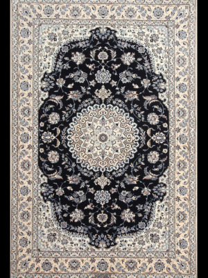 PERSIAN VERY FINE NAIN SIGNED HABIBIAN  4.4 X 6