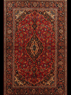 PERSIAN VINTAGE KASHAN  4.6 X 7