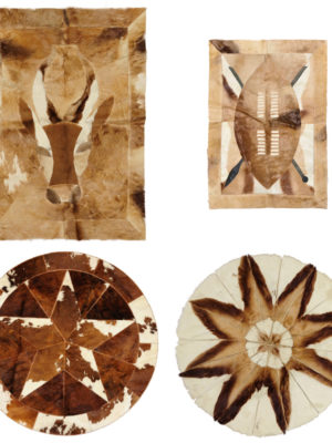 SAFARI STYLE AFRICAN VINTAGE HIDE RUGS