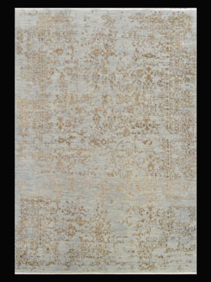 INDIA MODERN CONTEMPORARY SILK AND WOOL 5 X 7.7