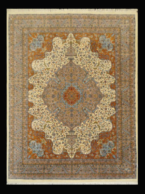 INDIA TABRIZ TABA TABAI VINTAGE  7.10 X 10.6