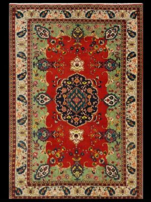 PERSIAN VINTAGE TABRIZ HOYT   7.7 X 10.3