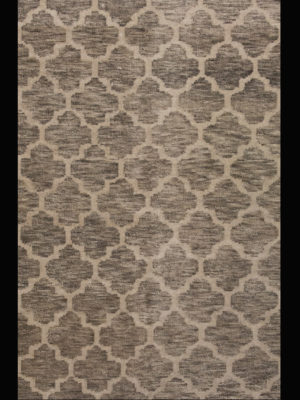 CONTEMPORARY MODERN MORROCAN WOOL  5 X 8