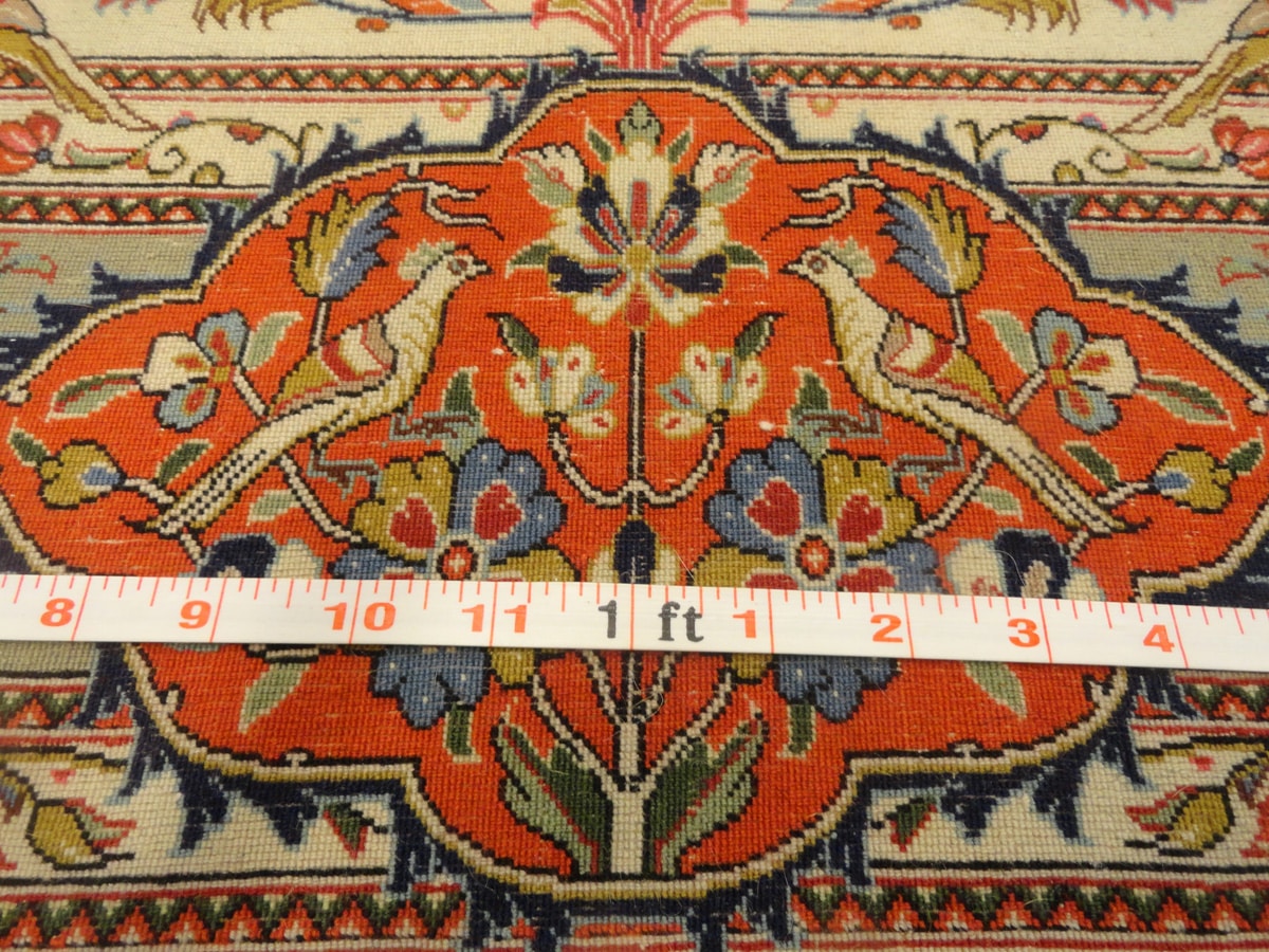 FINE PERSIAN VINTAGE ILAM-QUM 3.5 X 5.5 - Image 2