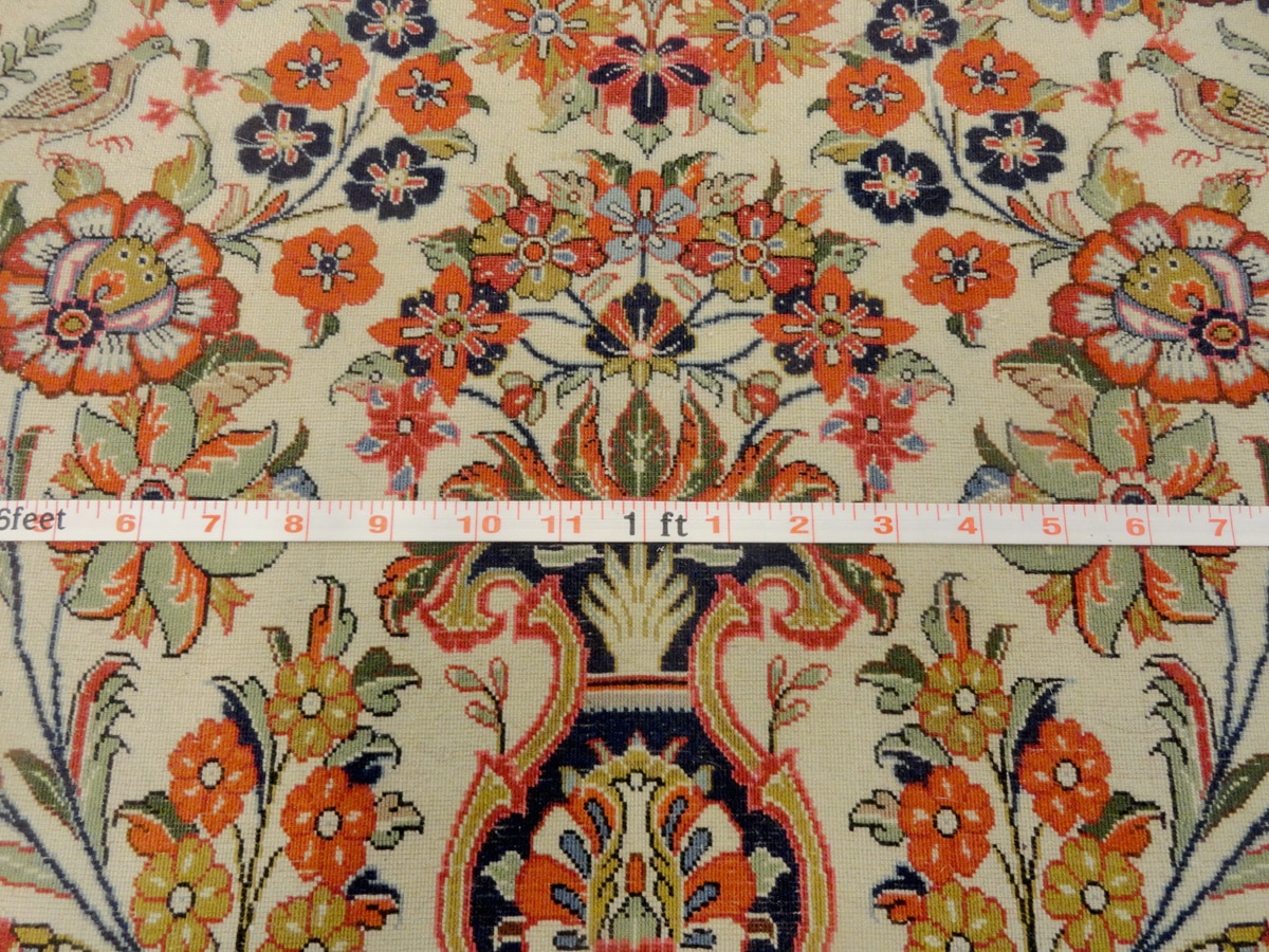 FINE PERSIAN VINTAGE ILAM-QUM 3.5 X 5.5 - Image 3