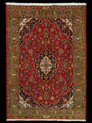 PERSIAN VINTAGE KASHAN SHADZAR  3.9 X 5.9