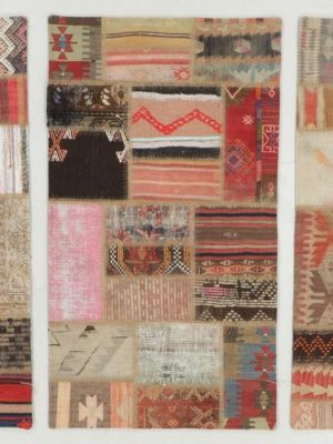 THREE TURKISH KILIM PATCHWORK