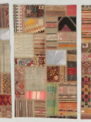 THREE TURKISH KILIM PATCHWORK