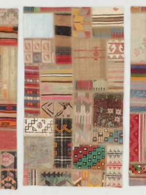 THREE TURKISH KILIM PATCHWORK