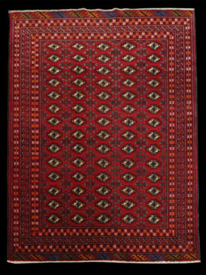 RUSSIAN VINTAGE TURKAMAN BOKARA  4.5 X 5.9