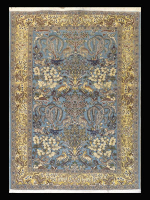 PERSIAN VINTAGE QUM KORK WOOL  3.5 x 5