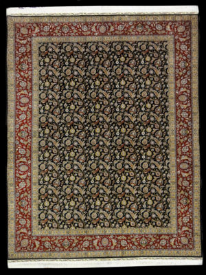 TURKISH ALL SILK SIGNED OZIPEK 6.8 X 9.0 - SOLD -