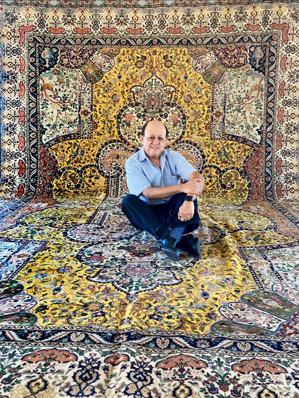 PERSIAN VINTAGE MASTERPIECE TABRIZ NEZAM MUJALABADI 11.7 X 16.9 - Image 10