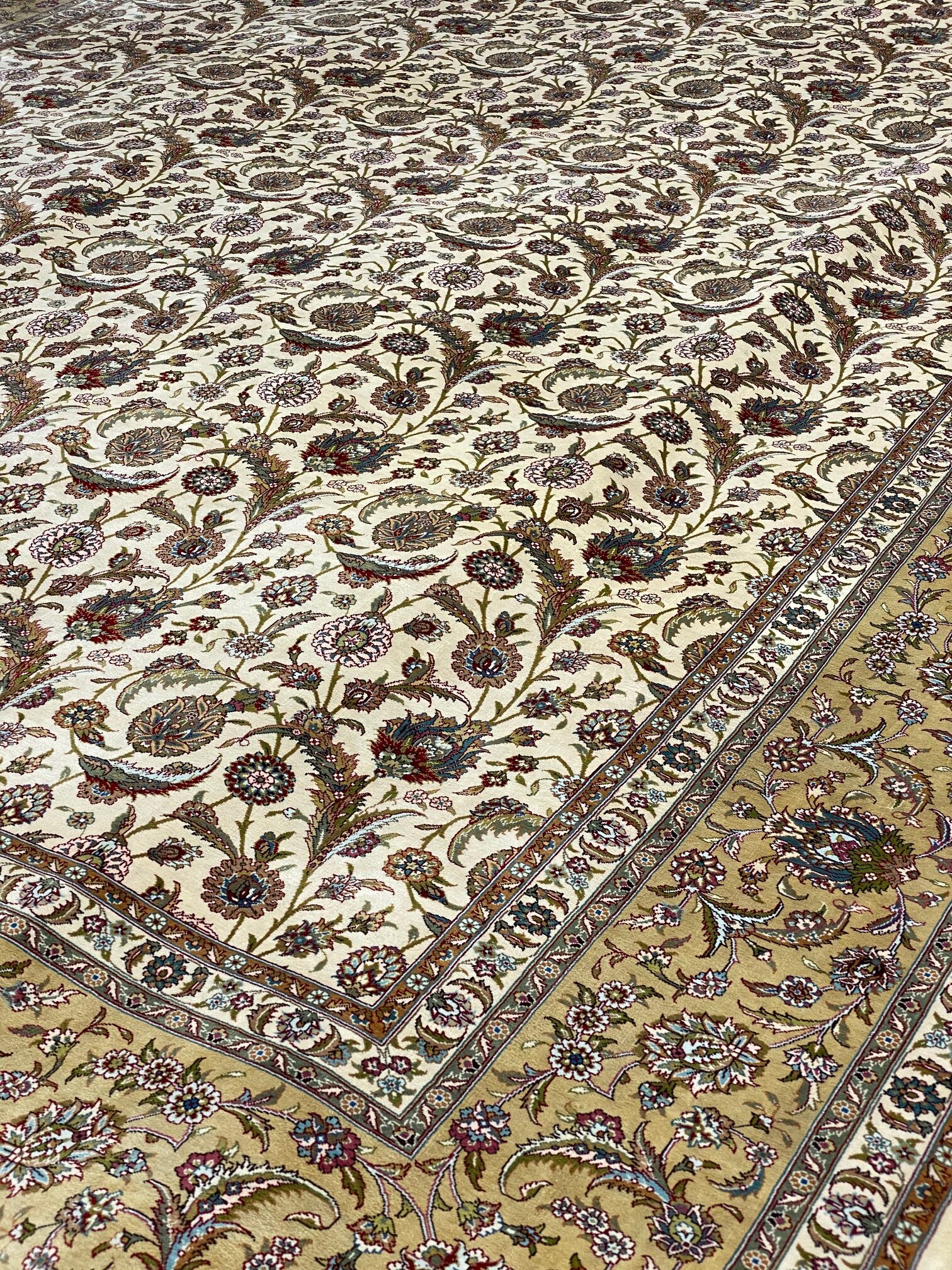 TURKISH ALL SILK SIGNED OZIPEK 6.8 X 9.10 - Image 5