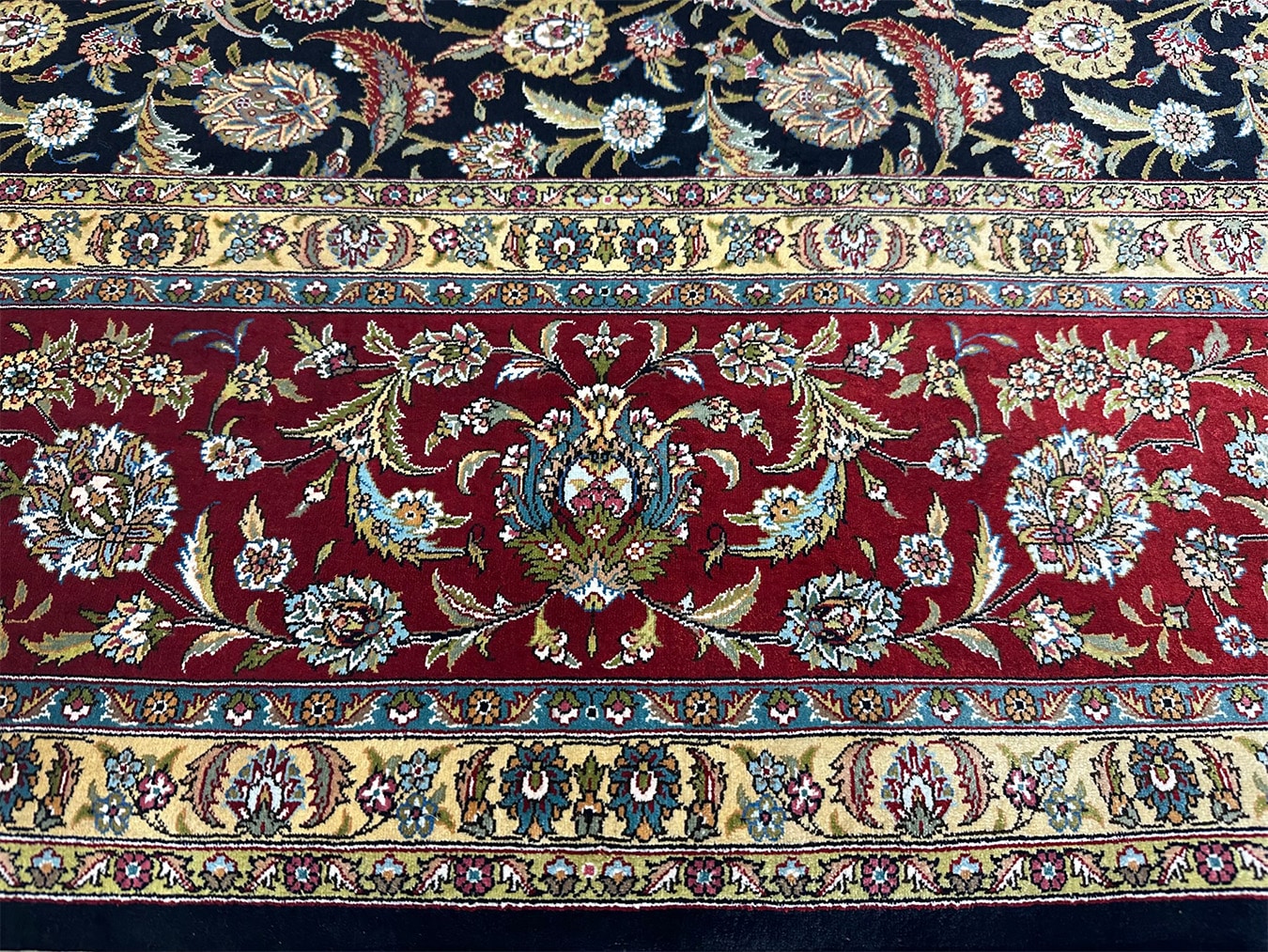 TURKISH ALL SILK SIGNED OZIPEK 6.8 X 9.0 - SOLD - - Image 4