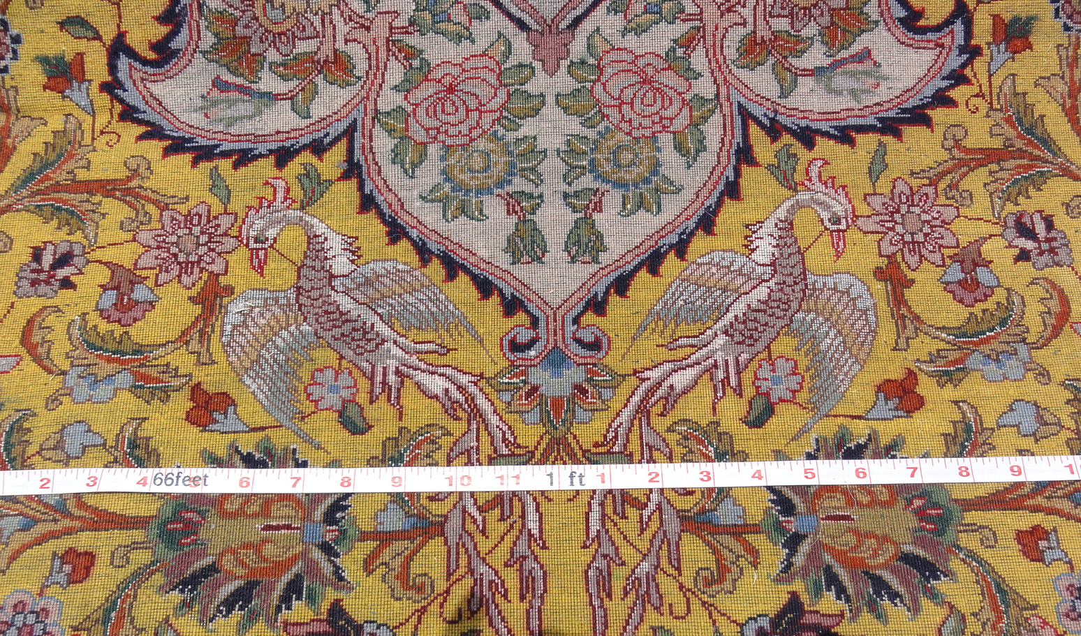 PERSIAN VINTAGE MASTERPIECE TABRIZ NEZAM MUJALABADI 11.7 X 16.9 - Image 9
