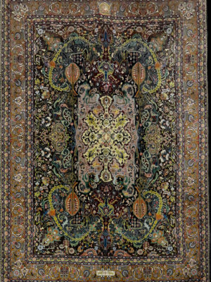 PERSIAN TABRIZ GALLATT SIGNED "DALIRI"  8.9 X 11.5