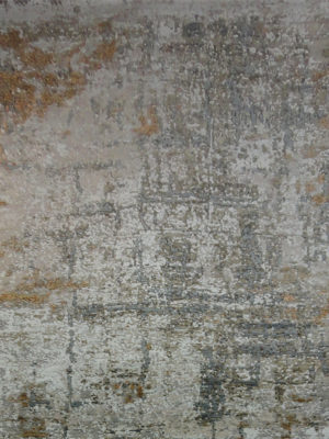 MODERN CONTEMPORARY SILK AND WOOL  8.1 X 10.3