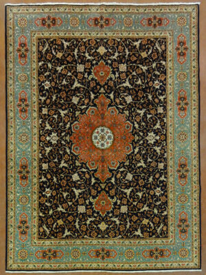 PERSIAN VINTAGE FINE TABRIZ  9.10 X 12.10