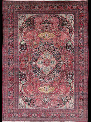 PERSIAN ANTIQUE TABRIZ HOYT  11.5 X 16.5