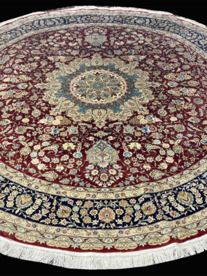 PERSIAN FINE TABRIZ DESIGN ALL SILK  8.2 X 8.2