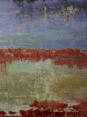 INDIA MODERN CONTEMPORARY SARI SILK  8 X 10