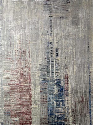 INDIA MODERN CONTEMPORARY SILK AND WOOL  8 X 9.11