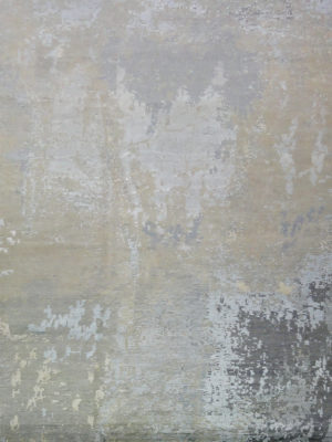 INDIA MODERN CONTEMPORARY SILK AND WOOL  12 X 14.10