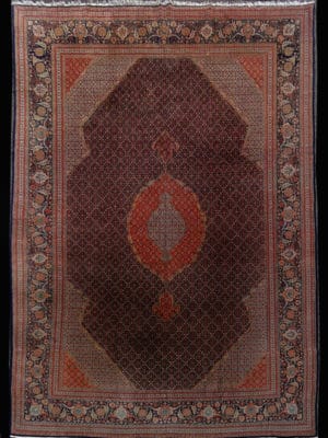 PERSIAN TABRIZ MAHI -FISH-  11.6 X 16.6      SOLD
