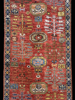 PAKISTAN SUPER KAZAK GALLERY RUNNER  4.1 X 9.8