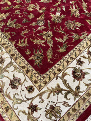 INDIA FINE JAIPUR SILK FLOWERS 12 X 12 SQUARE