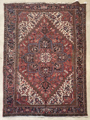 PERSIAN VINTAGE TRIBAL HERIZ SERAPI   6.11 X 9.10