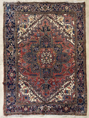 PERSIAN VINTAGE TRIBAL HERIZ SERAPI 6.3 X 8.4