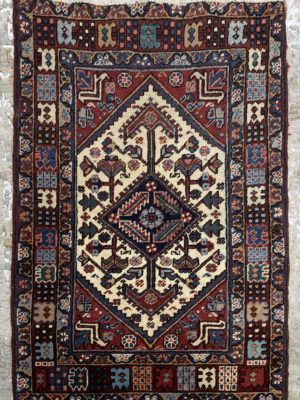 PERSIAN VINTAGE TRIBAL HERIZ LANBARAM 2.9 x 4