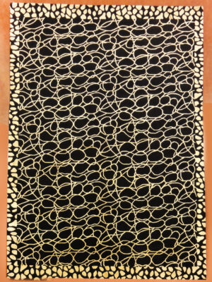 INDO NEPAL SILK AND WOOL MODERN 6.1 X 9.3