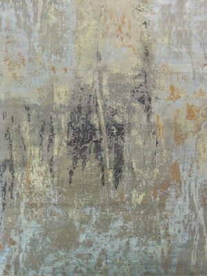 INDIA MODERN CONTEMPORARY SILK AND WOOL  10 X 14