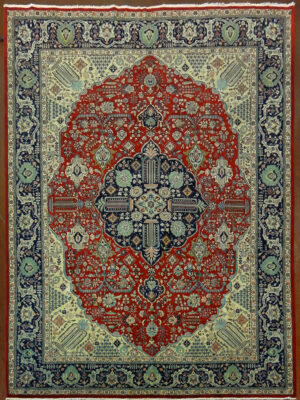PERSIAN VINTAGE TABRIZ 9.7 X 13.2