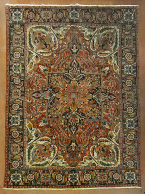 PERSIAN VINTAGE HERIZ AHAR FLORAL  9.7 X 13.1