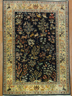 PERSIAN VINTAGE TABRIZ GARDEN  6.5 X 9.6