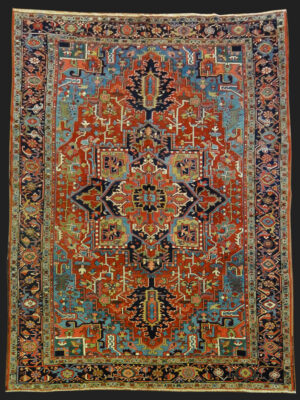 PERSIAN ANTIQUE HERIZ SERAPI 8.4 X 12
