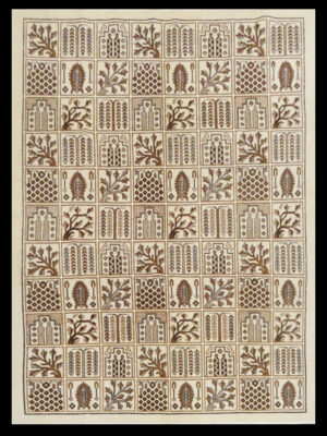 PERSIAN VINTAGE TABRIZ  FOUR SEASON DESING  6.10 X 9.6  SOLD