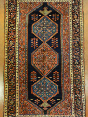 PERSIAN VINTAGE GALLERY RUNNER HAMADAN 5.4 X 11.5