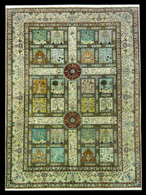 PERSIAN VINTAGE TABRIZ TABA TABAI 7.10 X 11.1