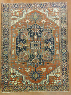 PERSIAN ANTIQUE HERIZ SERAPI  9.8 X 12.6