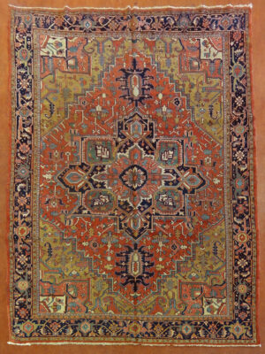 PERSIAN ANTIQUE HERIZ SERAPI  8.6 X 10.9