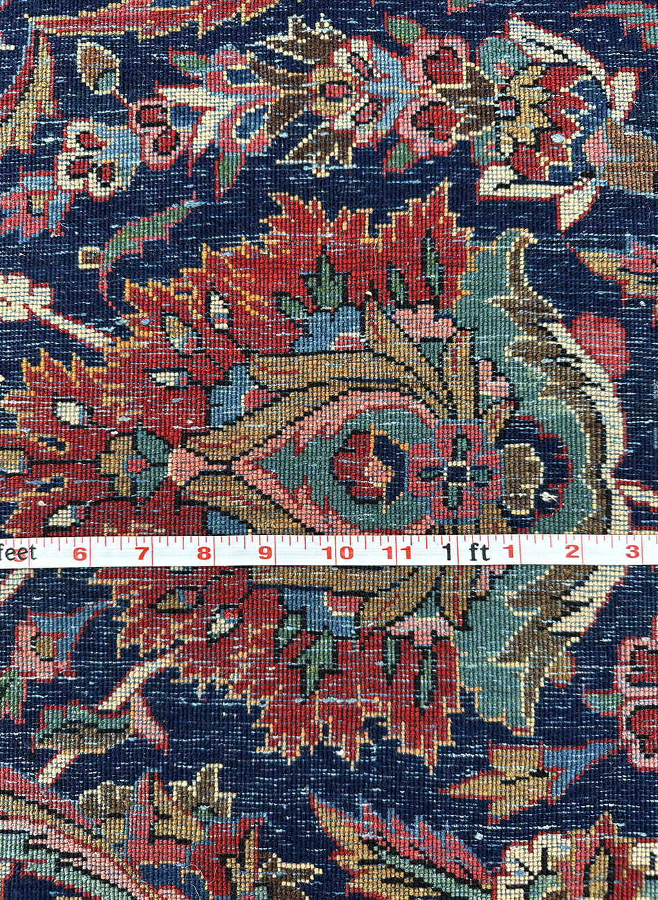 PERSIAN VERY FINE ANTIQUE PALACE SIZE KAZVIN 14 X 20.8 - Image 8