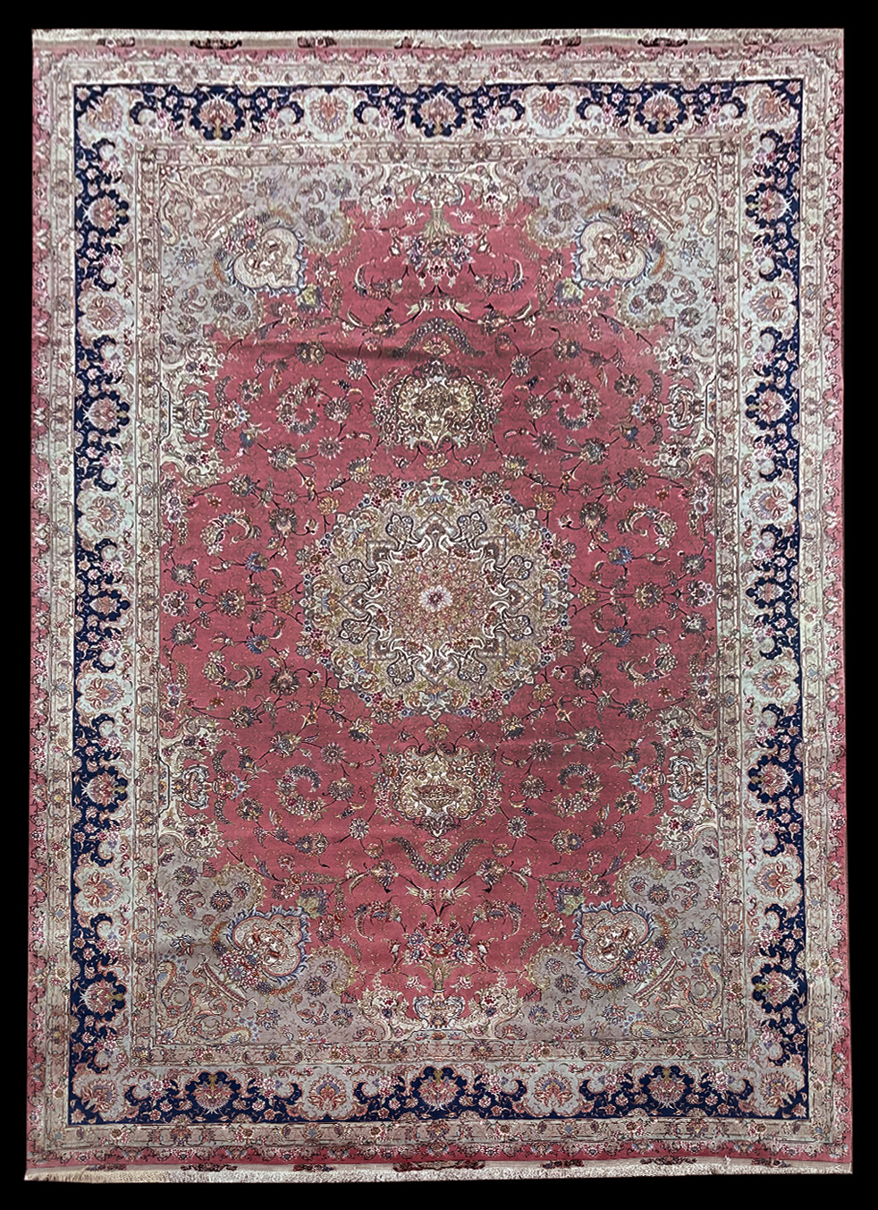 PERSIAN VERY FINE TABRIZ SIGNED TARIZADEH 13 X 19.6