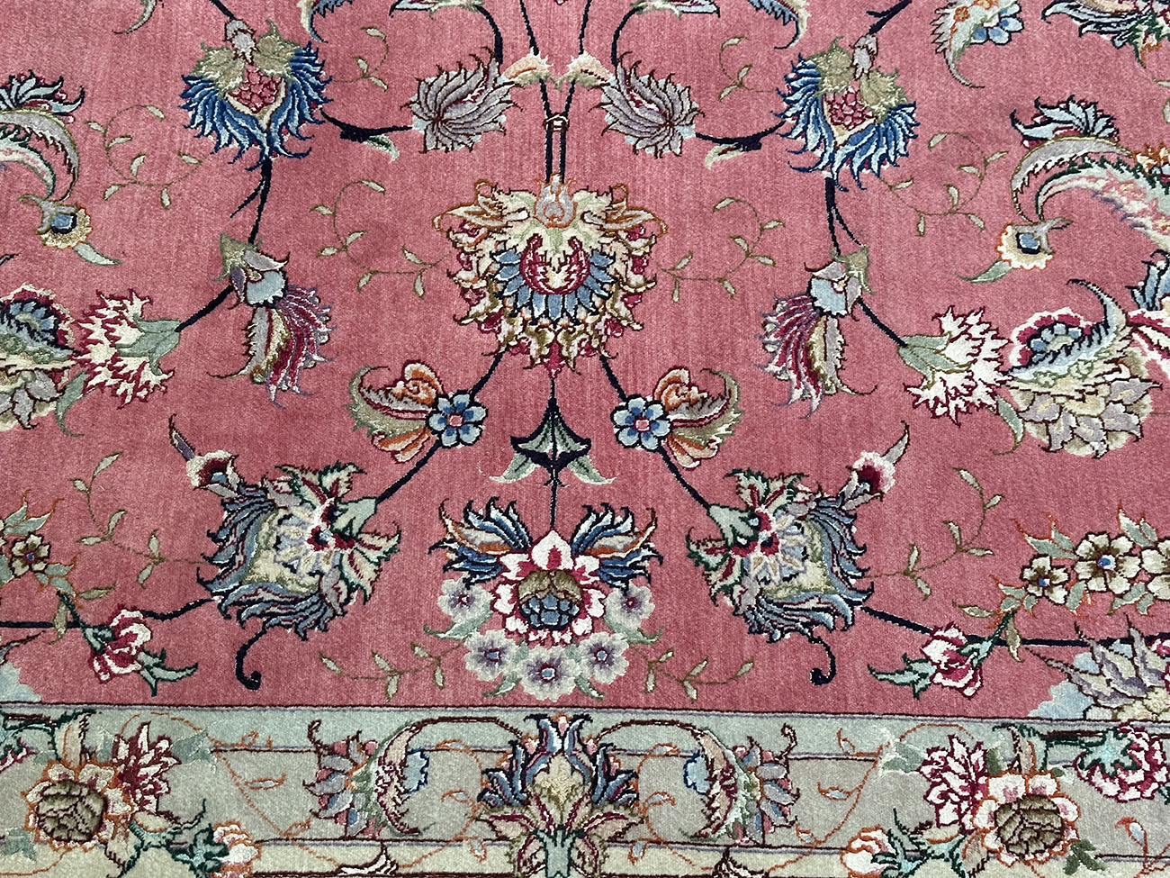 PERSIAN VERY FINE TABRIZ SIGNED TARIZADEH 13 X 19.6 - Image 2