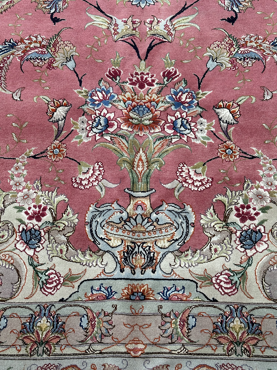 PERSIAN VERY FINE TABRIZ SIGNED TARIZADEH 13 X 19.6 - Image 3