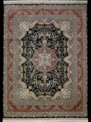 PERSIAN FINE TABRIZ SILK AND WOOL 8.3 X 10